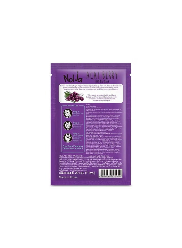 Mask Nolja Acai Berry Firming Mask 1 sheet 20ML - Image 2