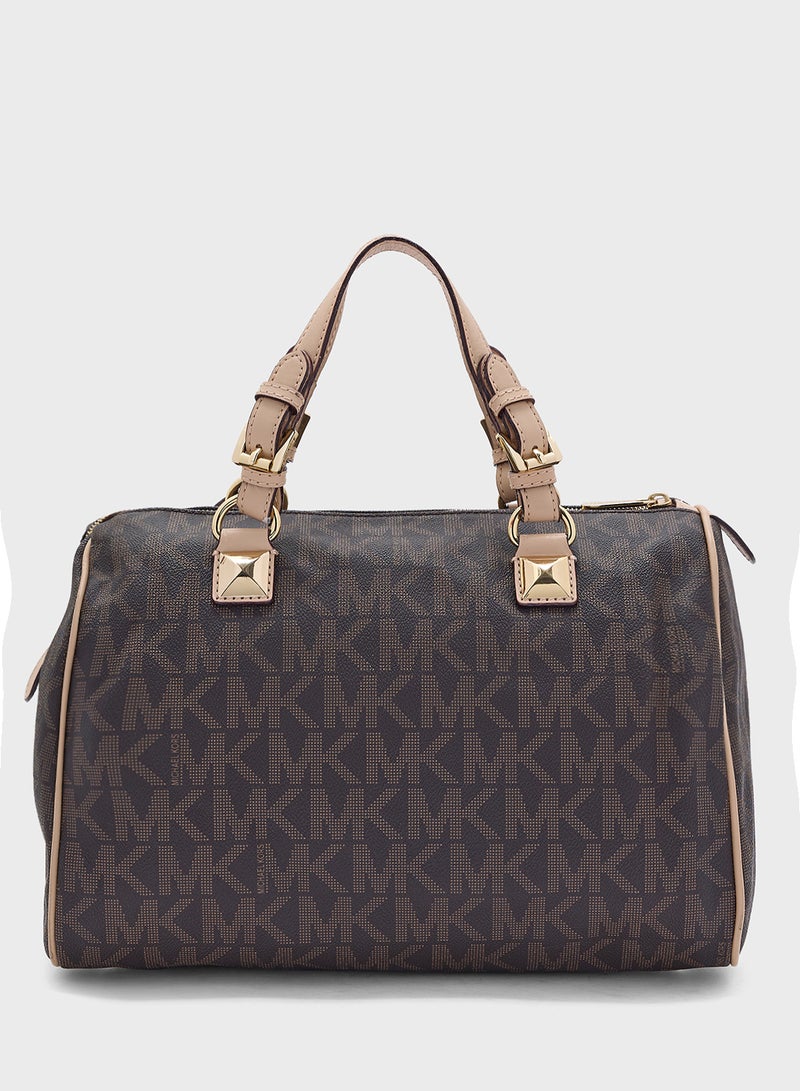 db1412 Large Grayson Satchel  - Image 2