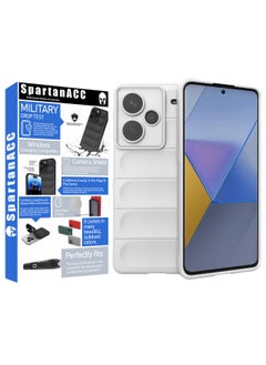 SpartanACC SpartanACC FlexArmor for Xiaomi Note 13 Pro Plus Case with Redmi Note 13 Pro Plus BackCover ShockProof MIlitray Drop Protection Reinforced Airbag Corners for Note 13 Pro Plus Cover White  - Image 1