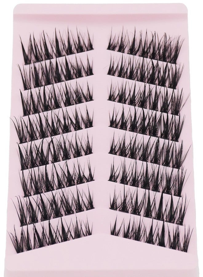 AUGENLI 16mm Individual Cluster Lashes Extension Eyelashes Wet Makeup look Puffy Mink Lashes for Japanese Manga Anime Cosplay False lashes by AUGENLI (05) - Image 2