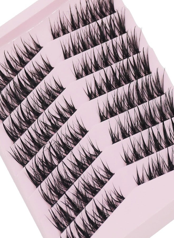 AUGENLI 16mm Individual Cluster Lashes Extension Eyelashes Wet Makeup look Puffy Mink Lashes for Japanese Manga Anime Cosplay False lashes by AUGENLI (05) - Image 4