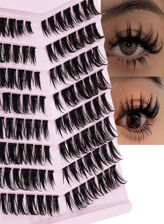 AUGENLI 16mm Individual Cluster Lashes Extension Eyelashes Wet Makeup look Puffy Mink Lashes for Japanese Manga Anime Cosplay False lashes by AUGENLI (05) - Image 1