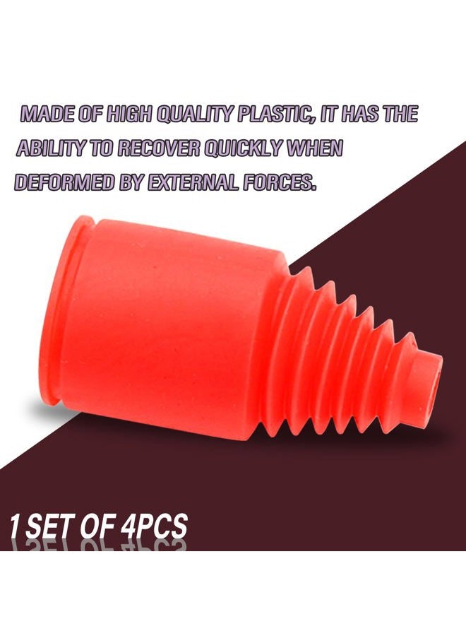 FLMLF Axle Boot 4PCS Quality Rubber 23 x 47mm Shock Boot Red Half-Shaft Dust Cover for 1:5 RC Remote Car Hpi Baja Rovan King Motor 5B 5T 5SC - Image 3
