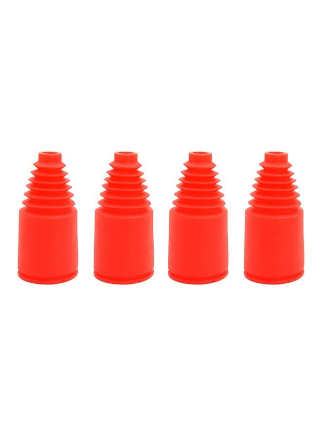 FLMLF Axle Boot 4PCS Quality Rubber 23 x 47mm Shock Boot Red Half-Shaft Dust Cover for 1:5 RC Remote Car Hpi Baja Rovan King Motor 5B 5T 5SC - Image 1
