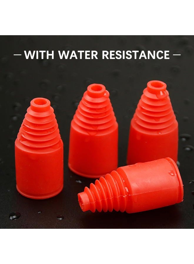 FLMLF Axle Boot 4PCS Quality Rubber 23 x 47mm Shock Boot Red Half-Shaft Dust Cover for 1:5 RC Remote Car Hpi Baja Rovan King Motor 5B 5T 5SC - Image 5
