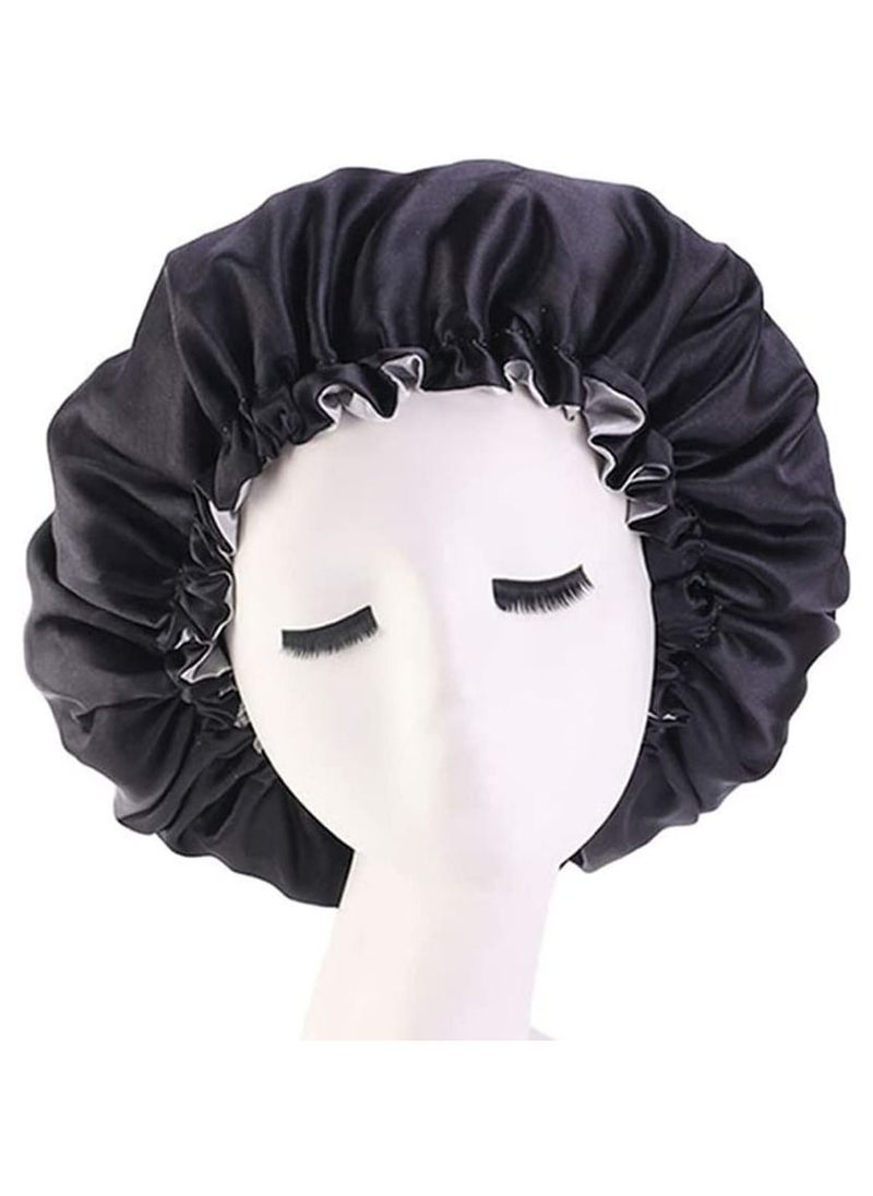ORiTi Womens Adjustable Reversible Satin Bonnet Soft Double Sided Sleep Cap Protects Natural Hair Assorted Colors  - Image 1
