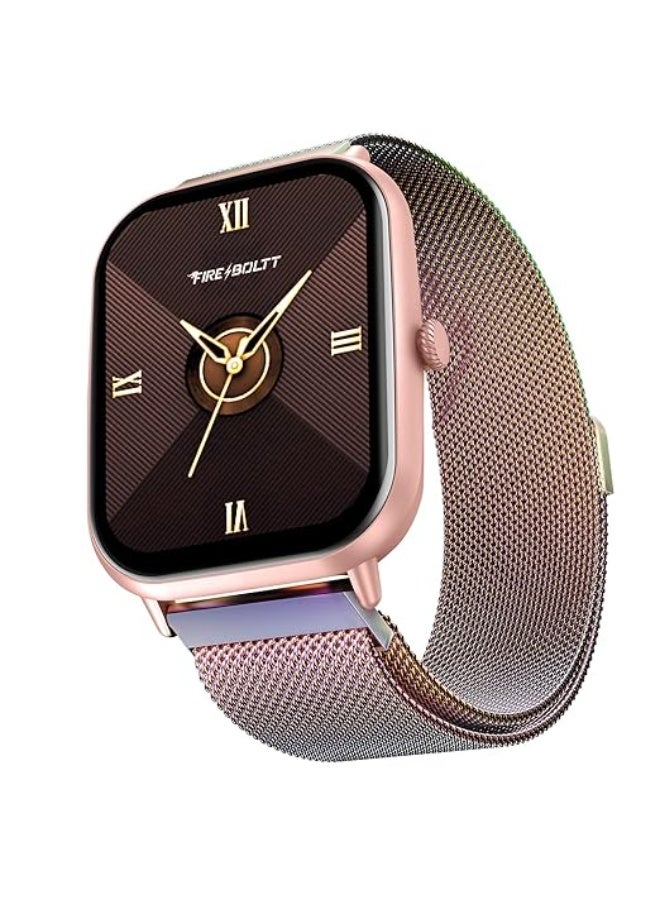 Fire-Boltt Ninja Call Pro Max Ultra Bluetooth Calling Smart Watch, 2.01" HD Display, 120+ Sports Modes, Health Suite, AI Voice Assistance, SpO2 Smartwatch for Men & Women - Rainbow Link - Image 1
