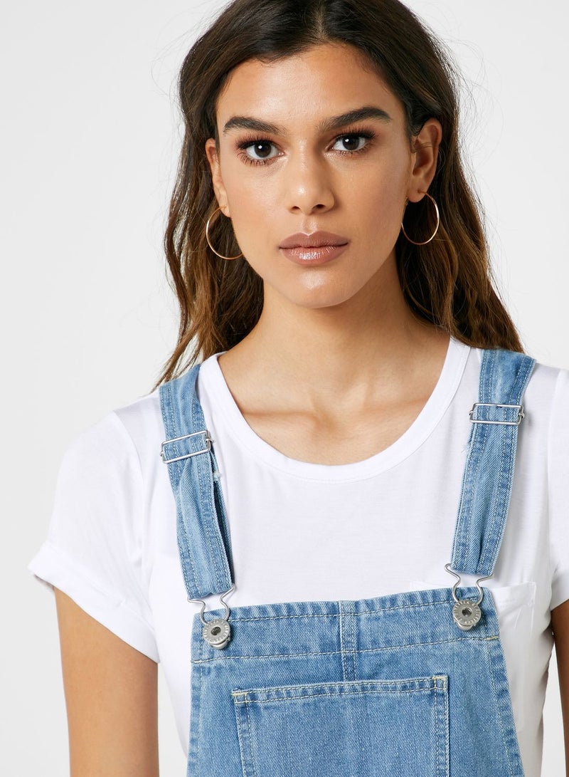 Cotton On Denim Pinafore Dress - Image 3
