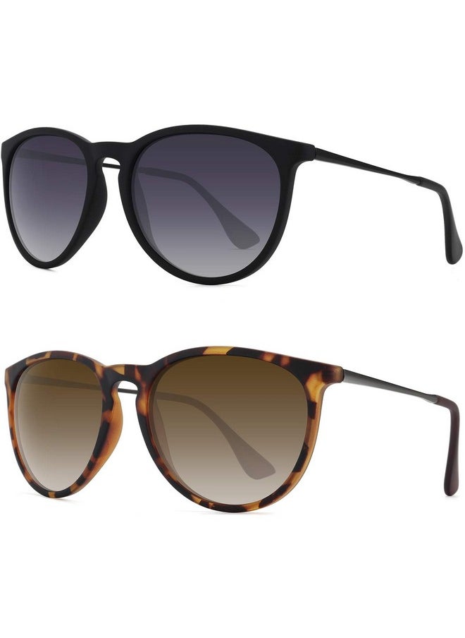 WOWSUN Retro Sunglasses Womens 2024 Trendy Round Classic Glasses  - Image 1