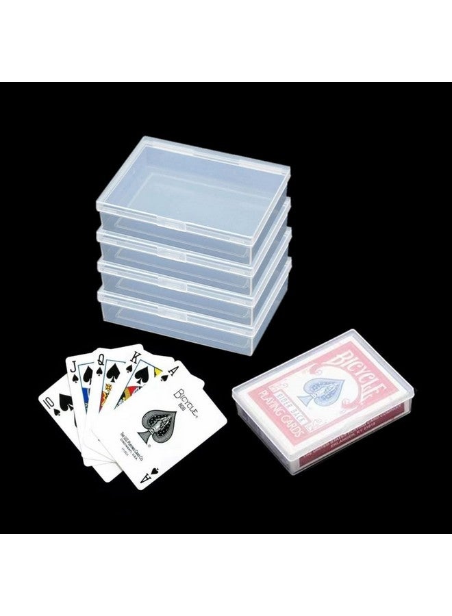 DKAOVH 4 Pcs Playing Card Case, Playing Card Box,Playing Card Storage Box, Card Deck Holder for Bank Card, Business Card, Game Cards - Image 1