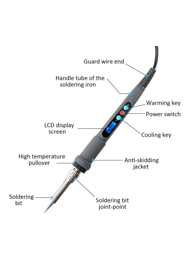 NIBEMINENT Internal Heating Adjustable Digital Control Thermostatic Black 31x4x10cm - Image 3