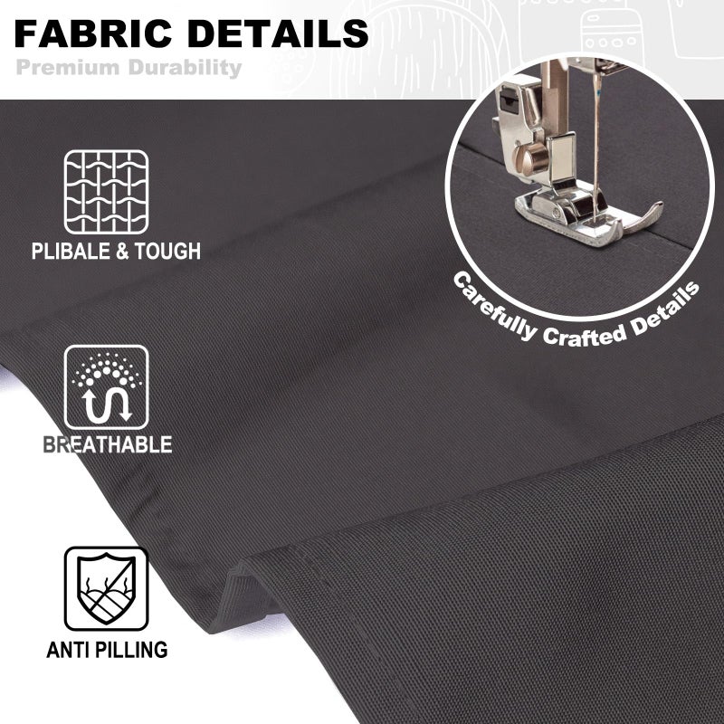 BeLuyi chef apron bib tool apron for man woman cross back straps with 4 pockets for kitchen cooking gardening baking working(black) - Image 3