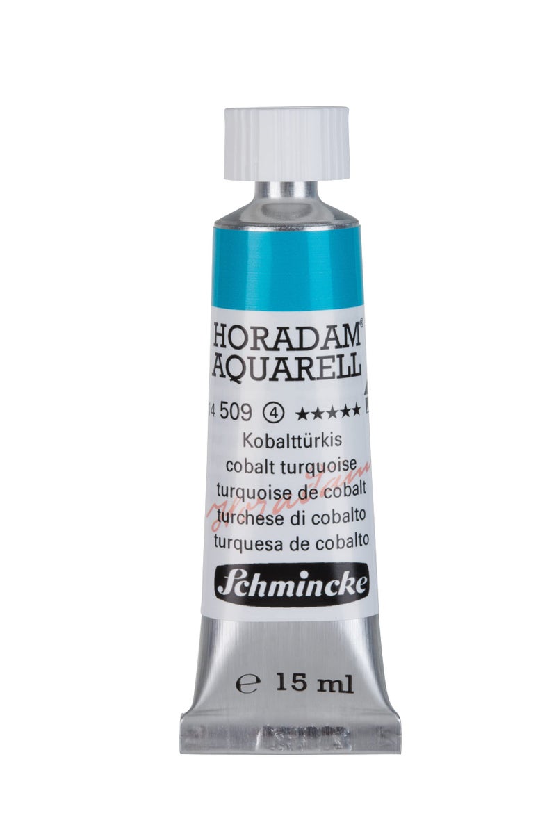 Schmincke HORADAM AQUARELL finest artists watercolours cobalt turquoise 15 ml - Image 2