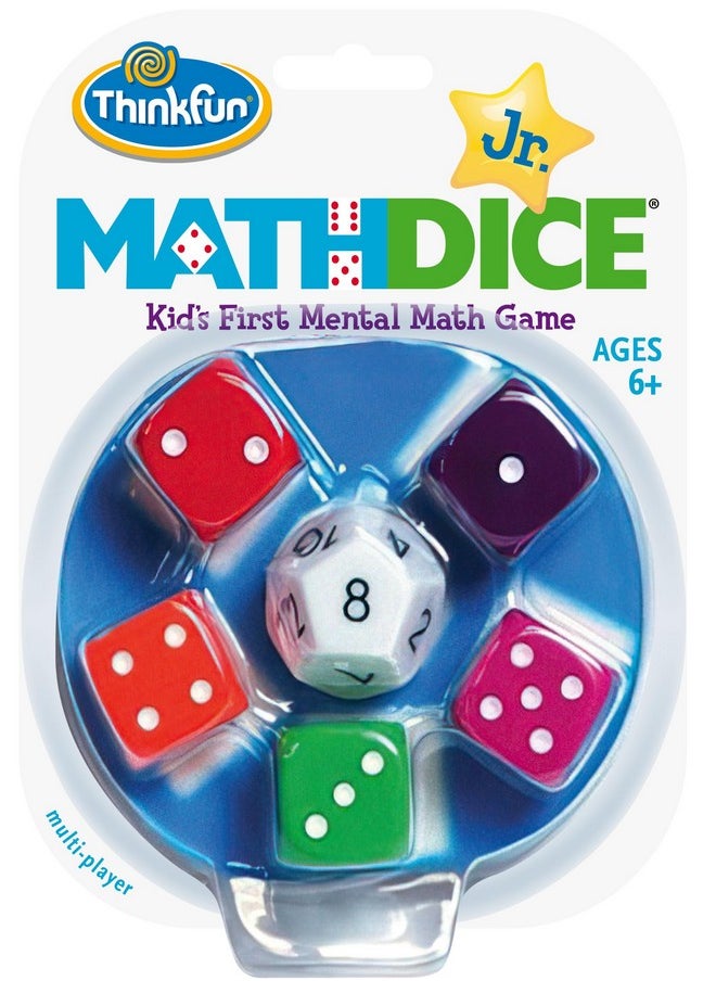 thinkfun ThinkFun Math Dice Junior Game - Engaging Math Skills Builder | Perfect for Kids Aged 6+ | Aids in Mental Agility | Toy of the Year Nominee  - Image 5