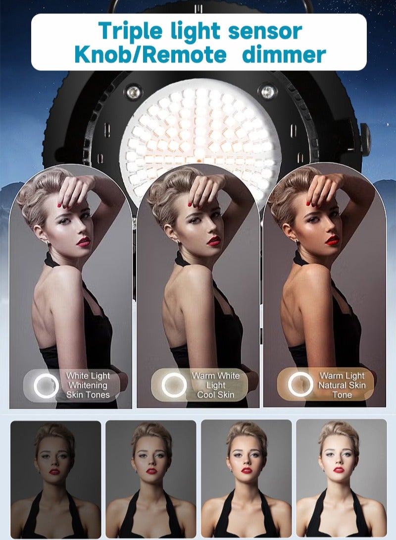 Sharpdo Professional Photography Studio Lighting Kit, 500W 2700-7500K 3 Colors LED Monolights with Softbox and Stand for Photography/Video Recording/Live Streaming Black - Image 4