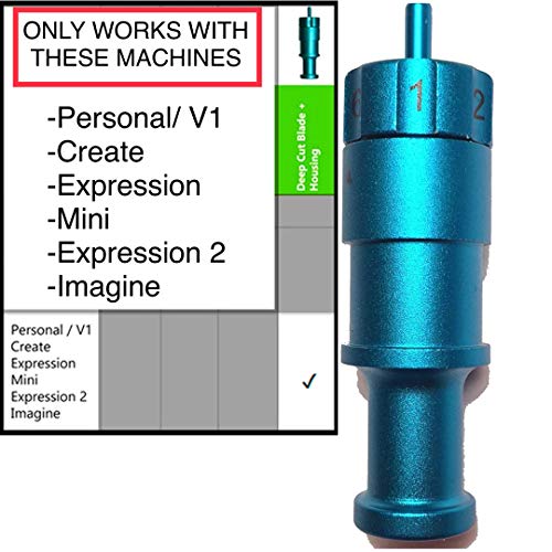 Bridge Cutters Deep Point Cut Blade Housing Replacement Holder Works with Standard deep Cut fine Point German Carbide Blades Compatible with Personal Expression 1 Expression 2 Imagine Mini Machines - Image 2