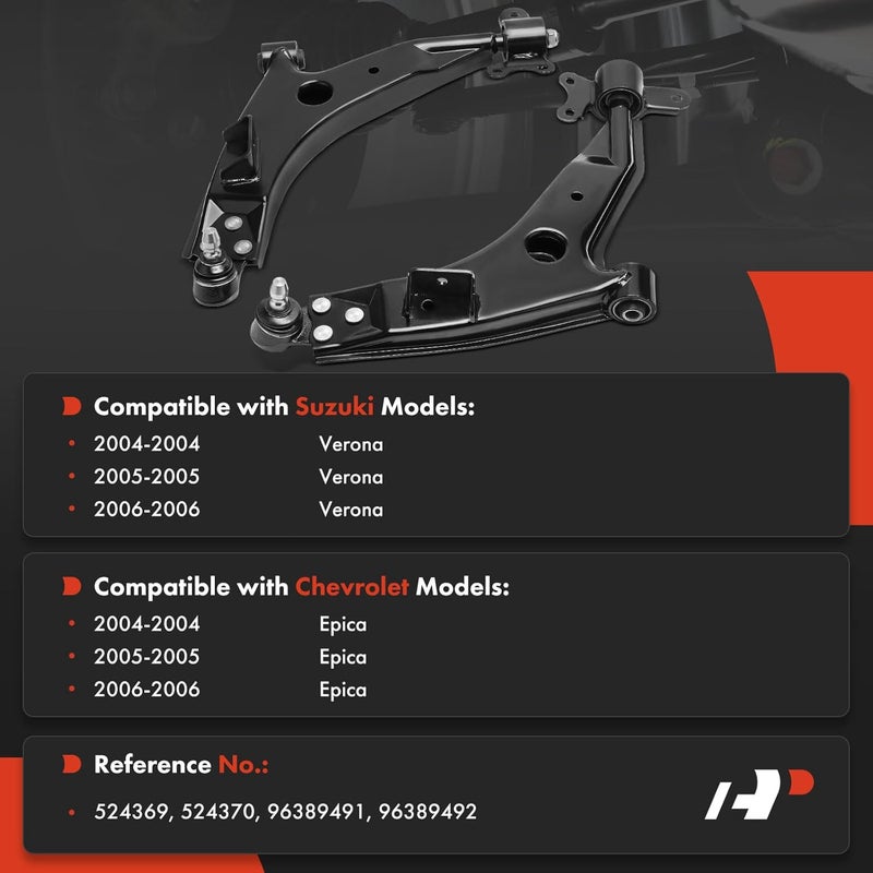 A-Premium مجموعة ذراع التحكم السفلي الأمامي A-Premium لسيارات سوزوكي وشيفروليه - Image 2