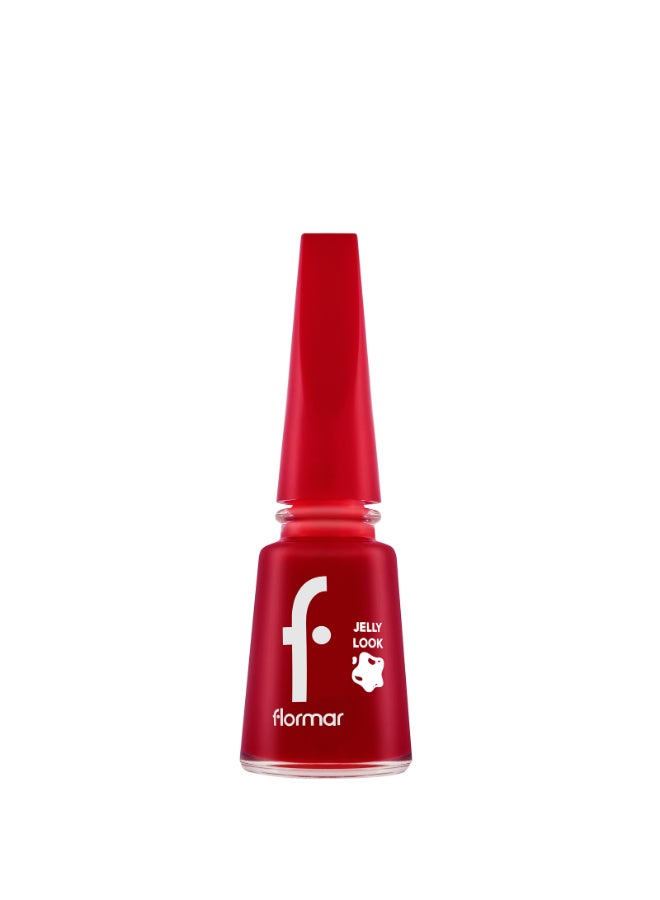 flormar Jelly Look Nail Enamel - JL23 Stunning Red - Image 1