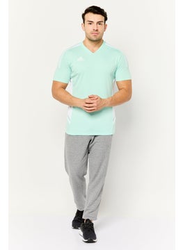 Adidas Men Sportswear Fit Short Sleeve Training Jersey, Mint  - Image 4