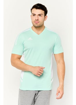 Adidas Men Sportswear Fit Short Sleeve Training Jersey, Mint  - Image 1