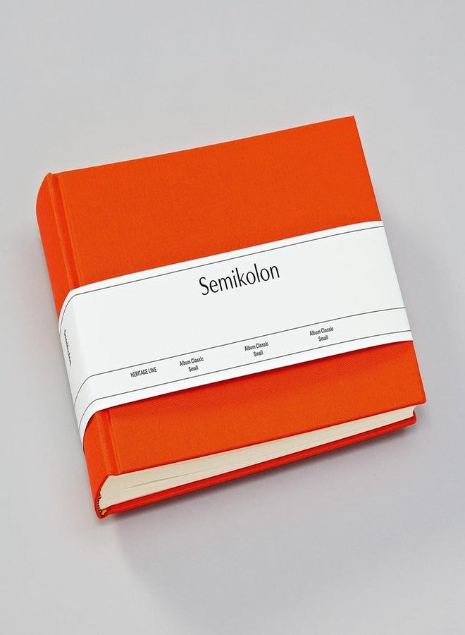 Semikolon - Classic Small Photo Album, 80 Cream Pages, Orange - Image 2
