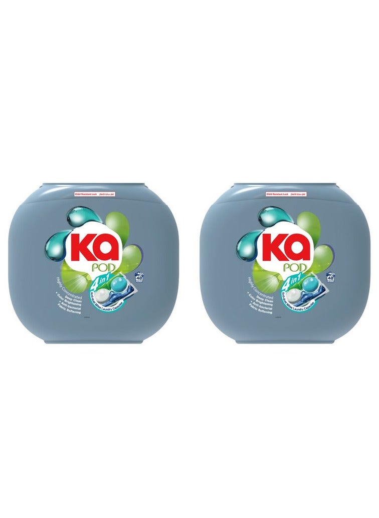 KA كبسولات مسحوق الغسيل المضادة لعث الغبار 4 في 1