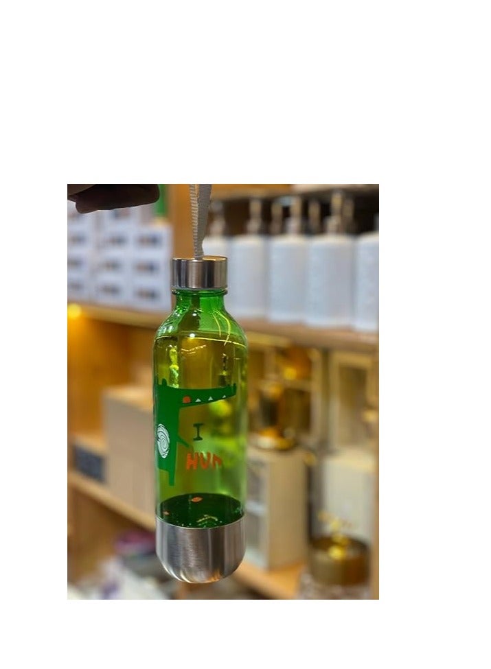 Water Bottle with Time Marker - Transparent, Portable, Large-Capacity Sports Drink Bottle - Image 1