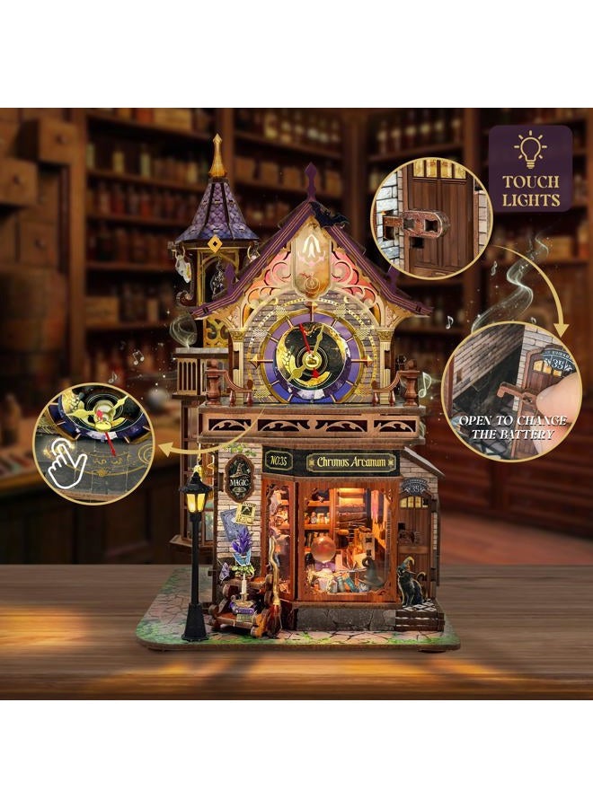 Miggley DIY Miniature House Kit, Book Nook Mini House Bookshelf Decor 3D Wooden Puzzle for Adults, Birthday Gift for Family, Friends - Time Magic Club - Image 3