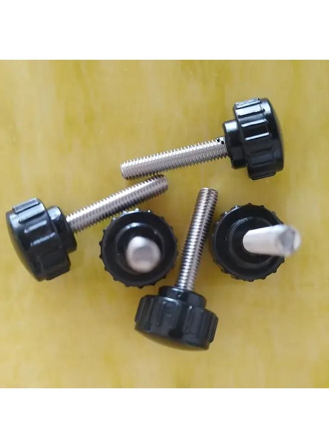 5 Counts 304 Stainless Steel Hand Screws M3 M4 M5 M6 Plastic Head Hardware Knobs - Image 1