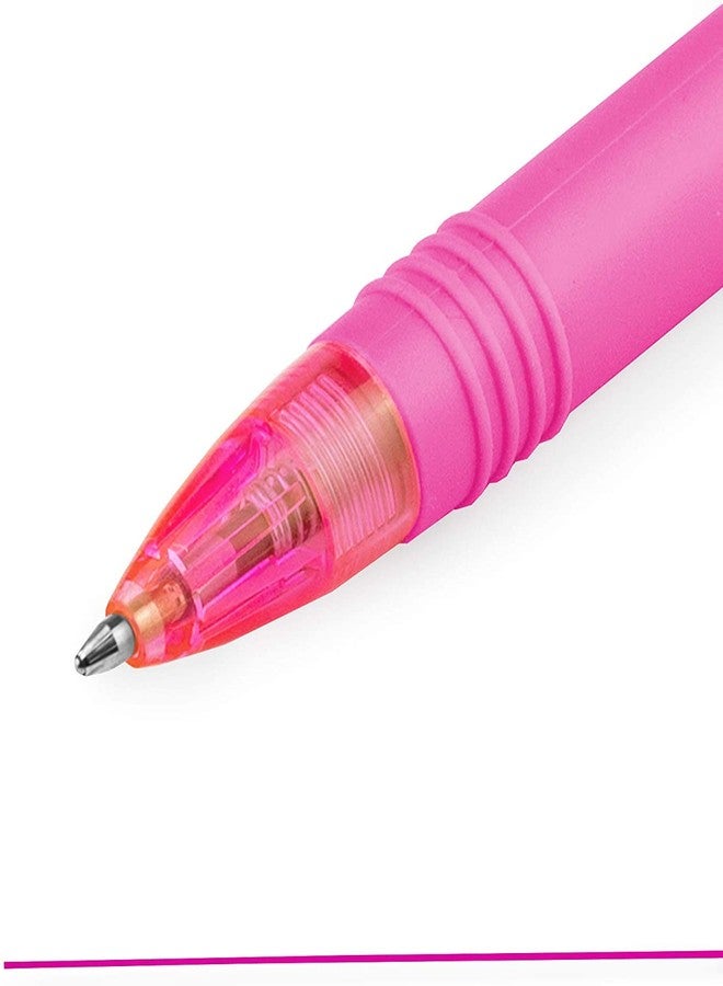 Zebra Technologies Zebra Z-Grip Smooth Ballpoint Pen - 1.0mm - Funky Flame - Stripe Pink Barrel - Pink Ink - Pack of 10 - Image 3