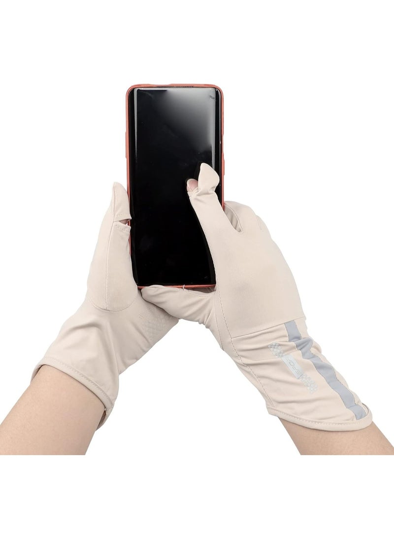 قفازات قيادة واقية من الأشعة فوق البنفسجية للنساء، قفازات بأصابع كاملة واقية من الأشعة فوق البنفسجية، قفازات غير قابلة للانزلاق تعمل باللمس، قفازات واقية من أشعة الشمس، قفازات واقية من الأشعة فوق البنفسجية، قفازات ركوب الدراجات للنساء، قفا - Image 3