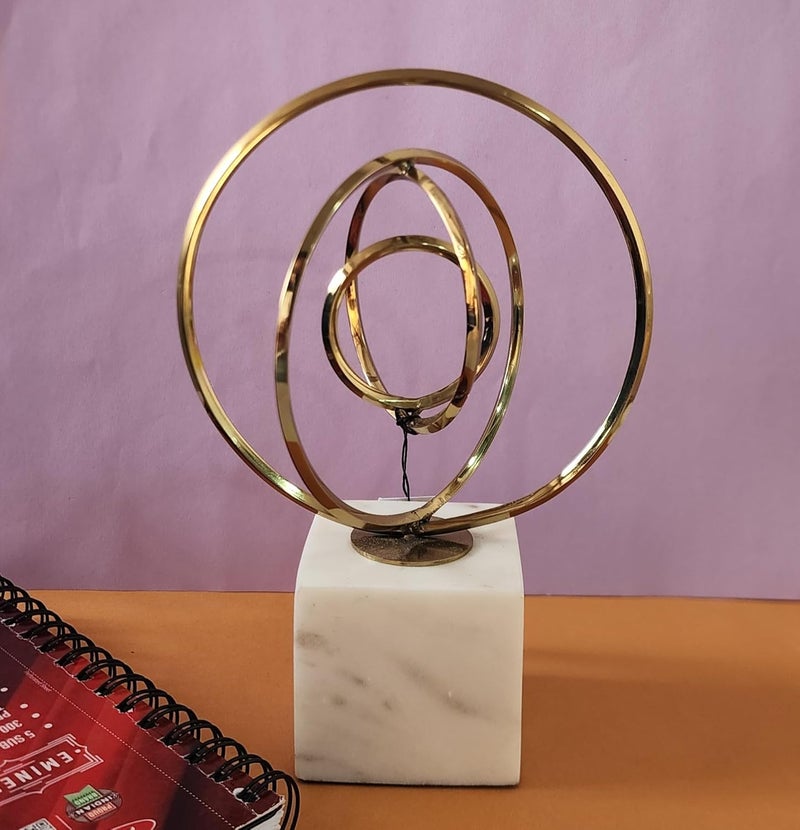 House Of Wemy House Of Wemy Taper Rings Ball Sculpture - Image 1