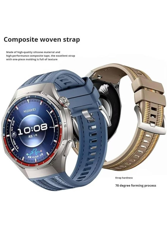 Replacement Band Compatible with Huawei Watch GT6 Pro - GT5 Pro Braided Strap| Lightweight Design Strap for Watch GT6 Pro (2025)/ GT5 Pro Strap Silicone 22mm Quick Release (Brown) - Image 5