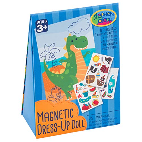 Stephen Joseph Magnetic Dress-Up Doll, Dino - Image 2