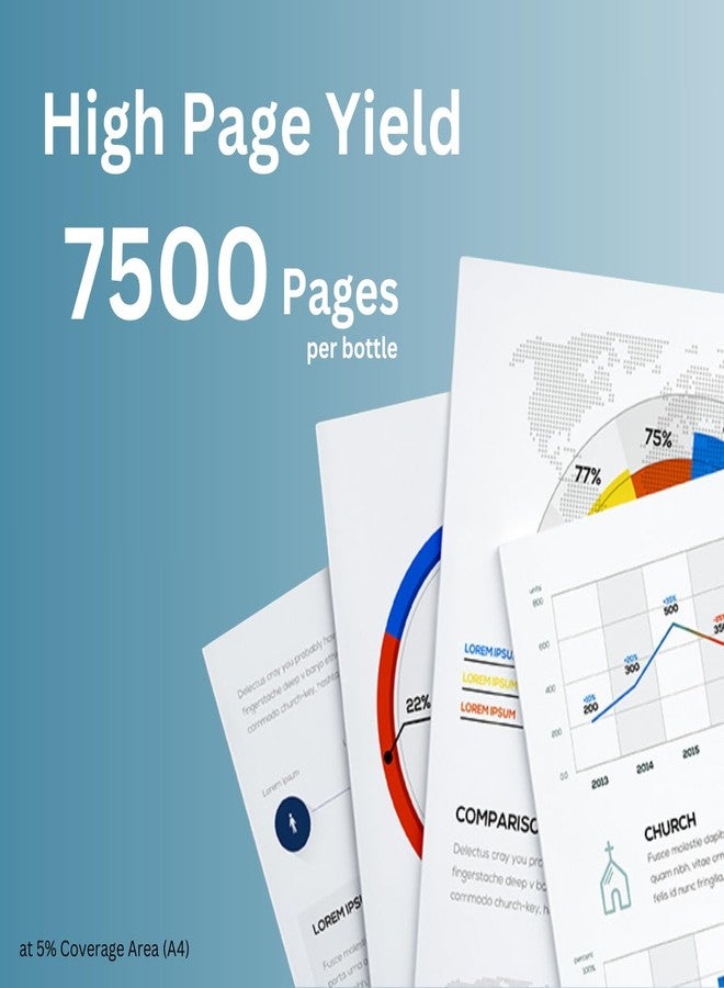 حبر إعادة تعبئة ممتاز من Print Page T664 متوافق مع الطابعات L1300، L310، L361، L380، L405، L565، L365، L485، L220، L360، L130 (أسود 70 مل - قطعة واحدة) - Image 5
