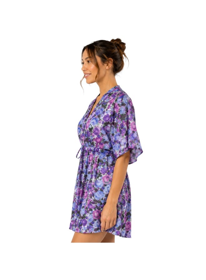 Zecotex Women's Short Chiffon Floral Print Dress - Image 2