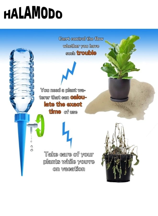 HALAMODO 12PCS Adjustable Irrigation Drippers Sprinklers Drip Irrigation Emitters Micro Drip Irrigation Sprinklers for Garden & Patio & Lawn & Flower Bed Watering System  - Image 3