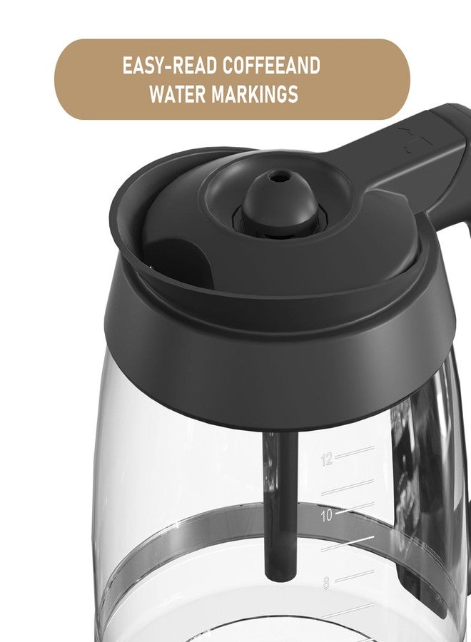 Shonshon CE200 12-Cup Glass Coffee Pot Replacement Compatible with Ninja Coffee Brewer Maker Models CE251 CE201 CE201C CE200 CE200C Model# XGLSLID200 - Image 4