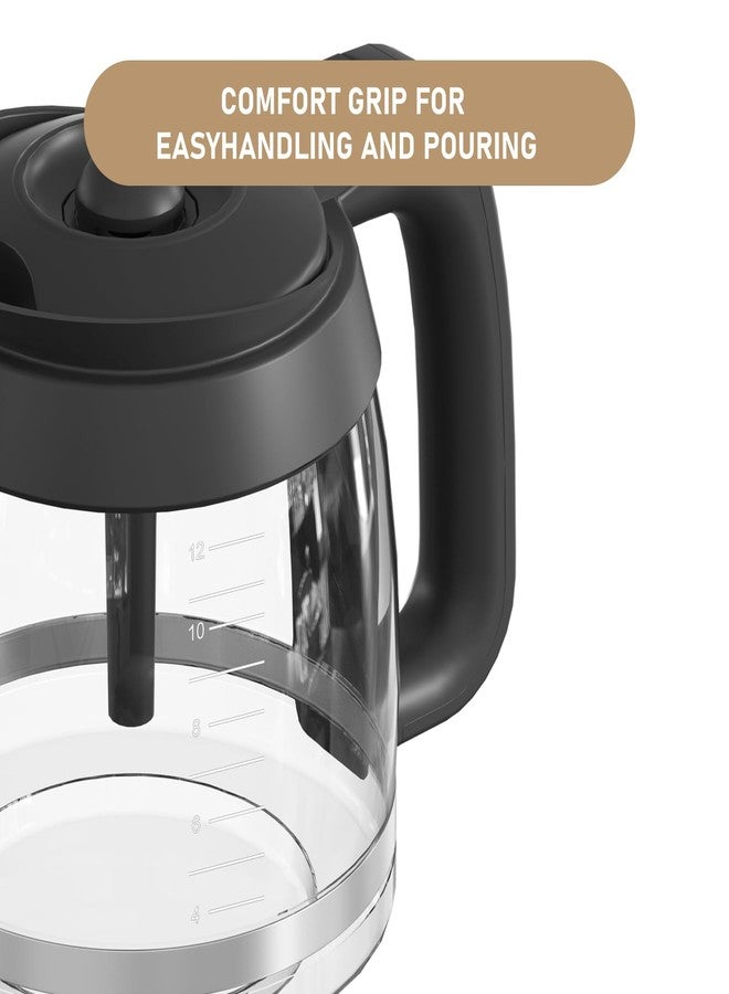 Shonshon CE200 12-Cup Glass Coffee Pot Replacement Compatible with Ninja Coffee Brewer Maker Models CE251 CE201 CE201C CE200 CE200C Model# XGLSLID200 - Image 3