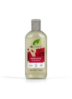 dr.organic Rose Otto Shampoo, Restoring, Mens, Womens, Natural, Vegan, Cruelty-Free, Paraben & SLS-Free, Recyclable & Recycled Ocean Bound Plastic, Certified Organic, 265ml, Packaging may vary  - Image 1