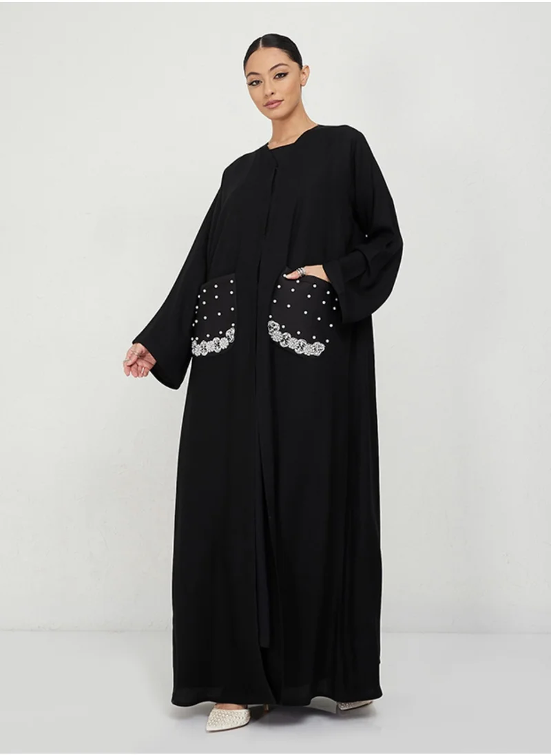 Rosette Abaya Lullu Pocket