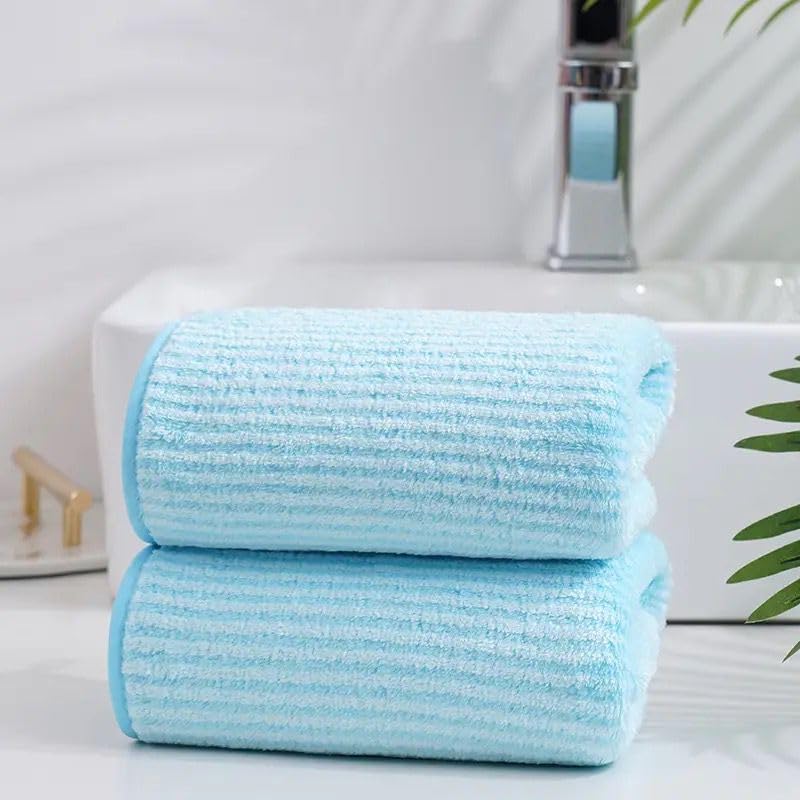 Reexplore Super Absorber Light Weight Microfiber Bathing Towel Soft Quick Dry Bath Towel for Men & Women (27.5 x 55 inch/70 x 140cm) (Blue) - Image 1