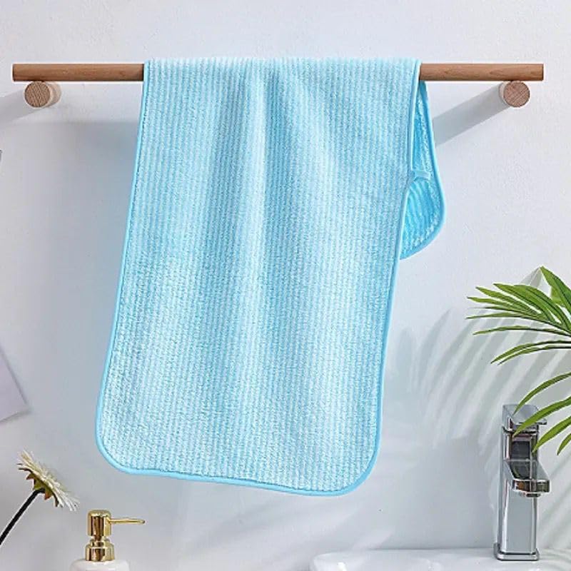 Reexplore Super Absorber Light Weight Microfiber Bathing Towel Soft Quick Dry Bath Towel for Men & Women (27.5 x 55 inch/70 x 140cm) (Blue) - Image 4