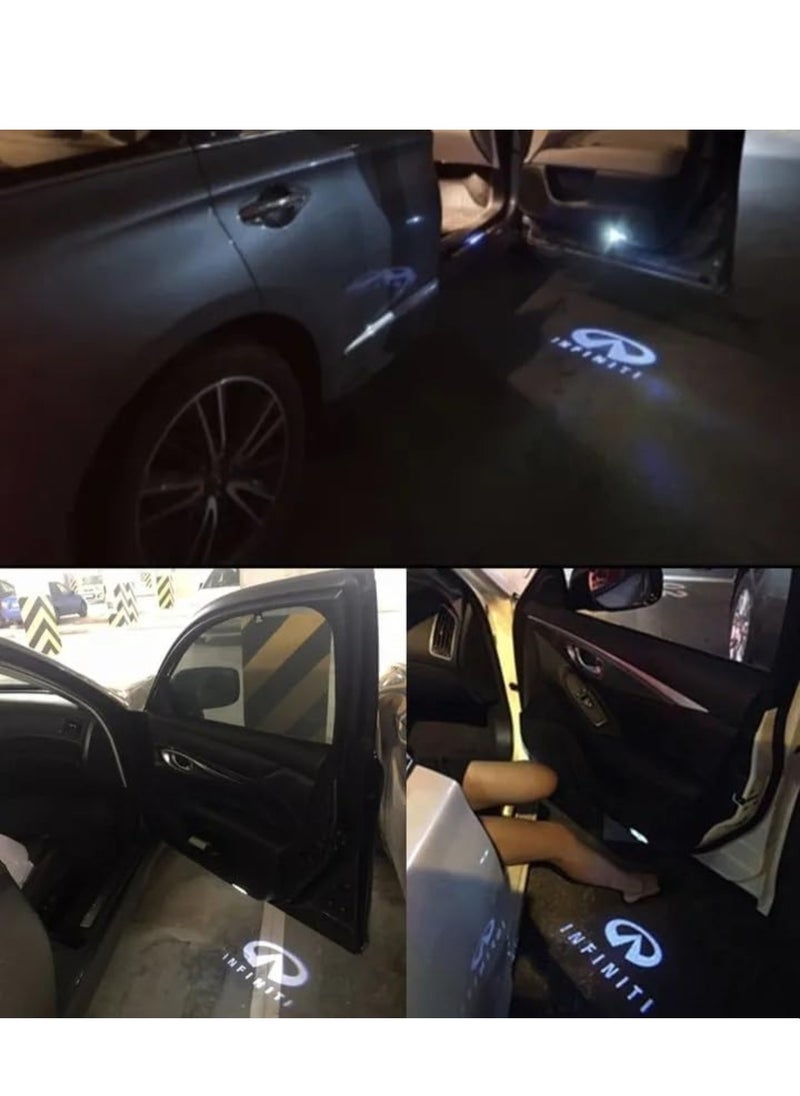 Vierex - Infiniti JX35 2013-2018 QX60 2014-2018 QX56 2004-2013 Door Logo Light Welcome Projector Light Super bright logo No Fade Infiniti Accessories Puddle Light - Image 1