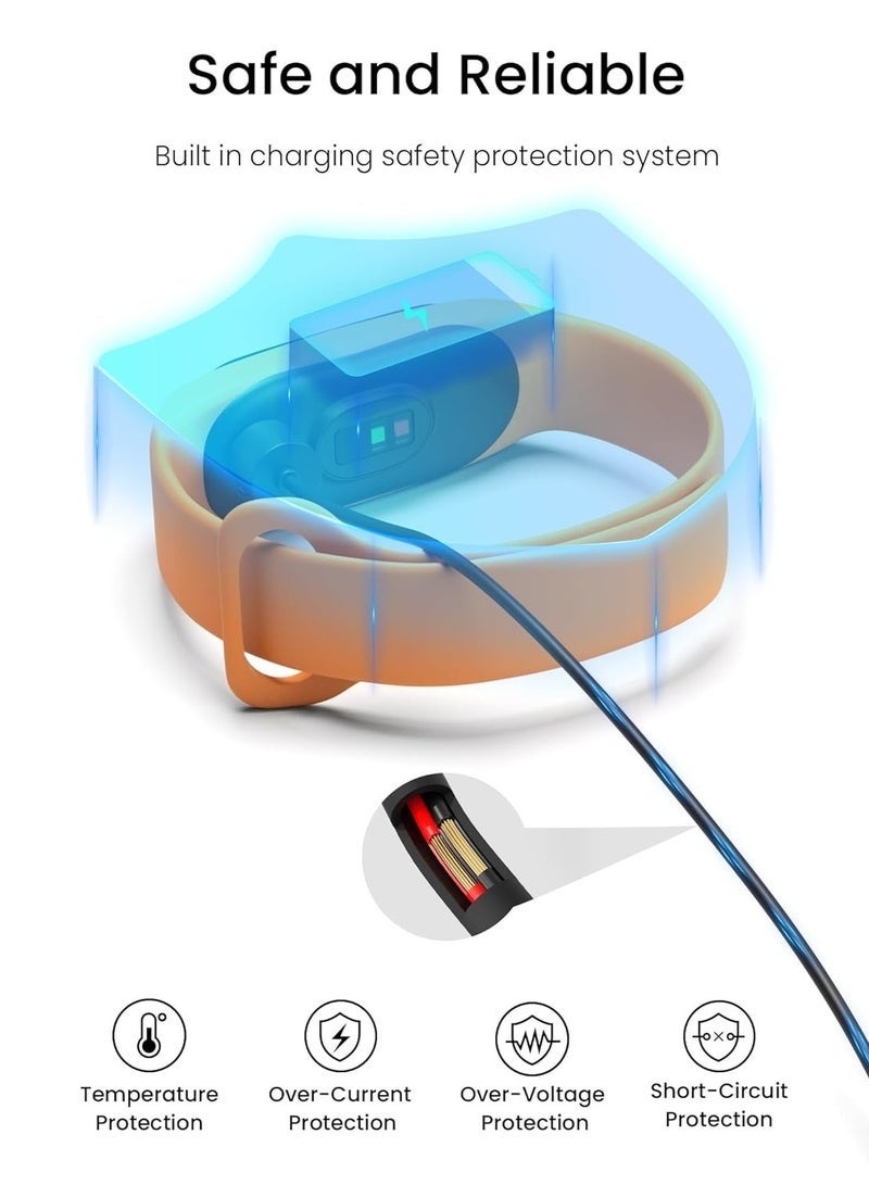 غولو كابل USB بطول 1 متر متوافق مع Xiaomi Mi Band 5/6/7، محول شاحن USB بديل للساعة الذكية، قاعدة شحن لـ Mi Band 5/6/7 - Image 4