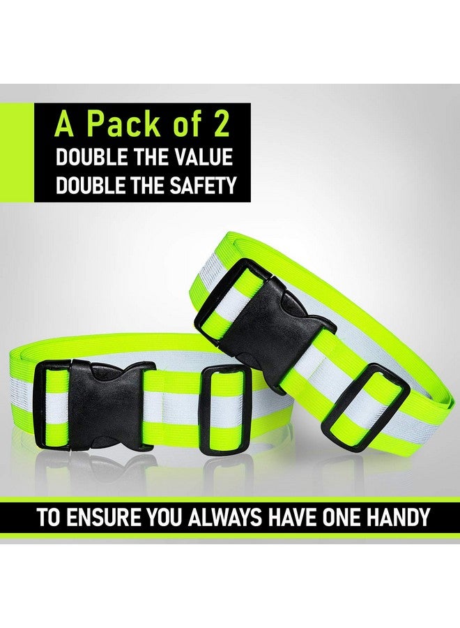 DASHGLOW 2 Pack Reflective Glow Belt Safety Gear Pt Belt For Running Cycling Walking Marathon Military (2 Pack) - Image 4