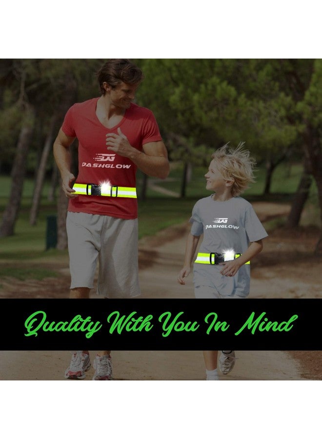 DASHGLOW 2 Pack Reflective Glow Belt Safety Gear Pt Belt For Running Cycling Walking Marathon Military (2 Pack) - Image 5