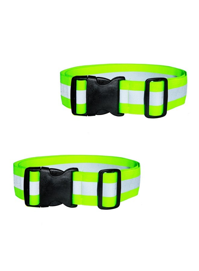 DASHGLOW 2 Pack Reflective Glow Belt Safety Gear Pt Belt For Running Cycling Walking Marathon Military (2 Pack) - Image 1