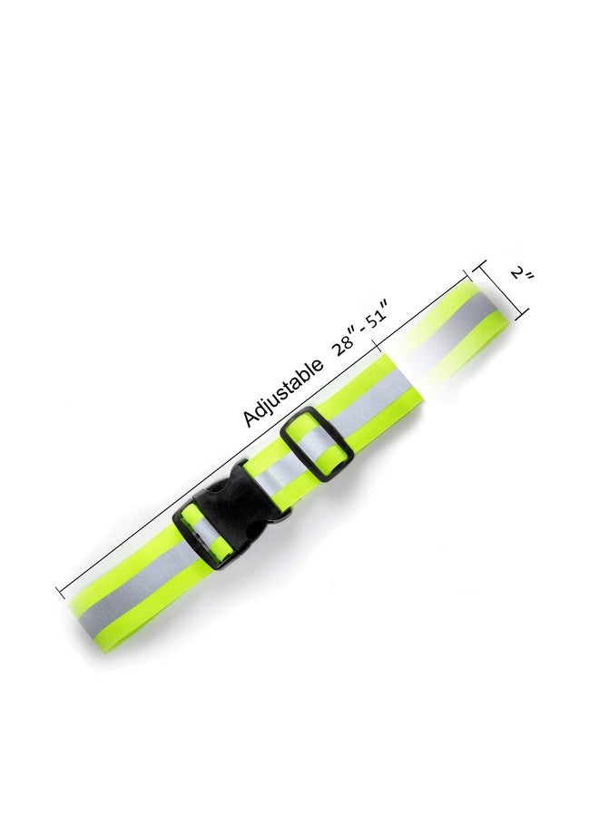 DASHGLOW 2 Pack Reflective Glow Belt Safety Gear Pt Belt For Running Cycling Walking Marathon Military (2 Pack) - Image 3