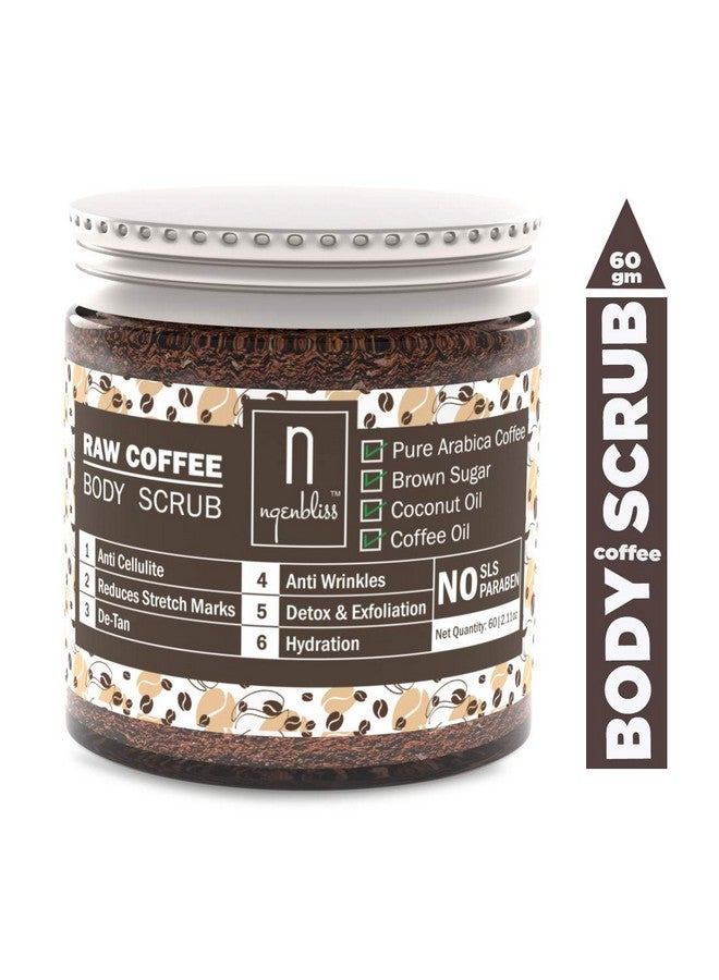 Ngenbliss Raw Coffee Body Scrub | Deep Exfoliation & Tan Removal | Natural Skin Polisher | 60g - Image 4